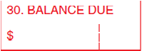 HCFA 08/05 Form - Box 30
