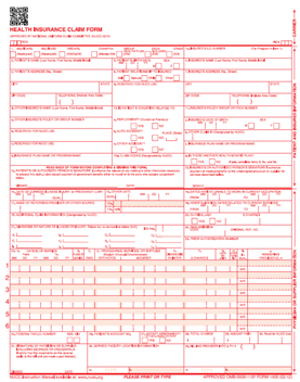 HCFA 1500 02/12 CLaim Form