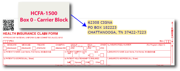 HCFA-1500 Box 0 - Payer Information