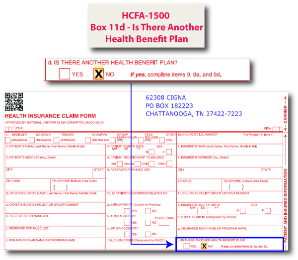 HCFA-1500 Box 11d - Is There Another Health Plan
