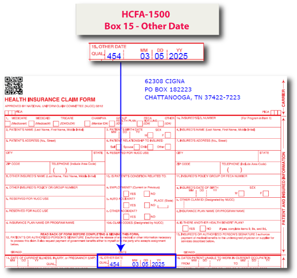 HCFA-1500 Box 15 - Other Date