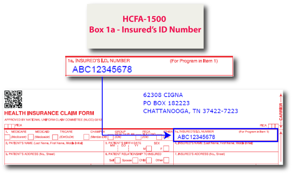 HCFA-1500 Box 1a - Insured's ID Number